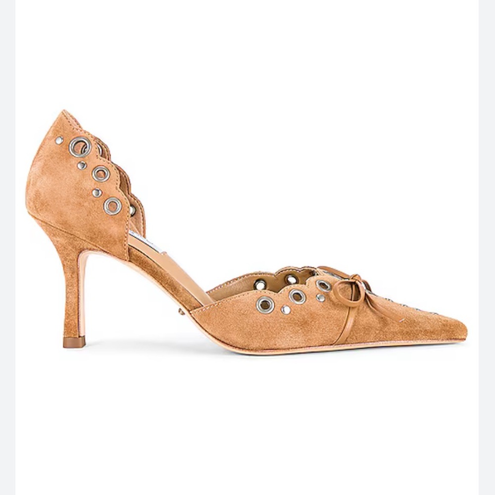 Tony bianco pump heels in butterscotch suede